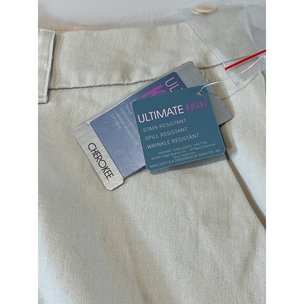 Cherokee Khaki Shorts – Stain, Spill & Wrinkle Resistant – Size 10 (NWT) - Picture 3 of 9